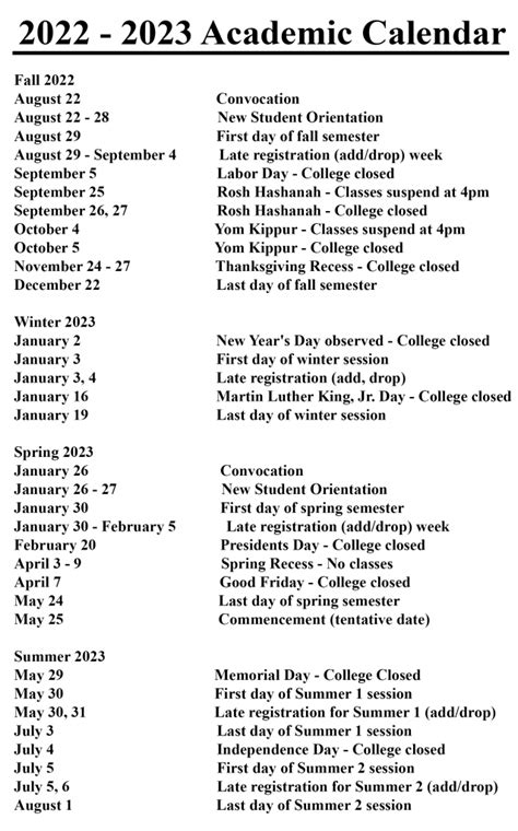 Sierra College Academic Calendar